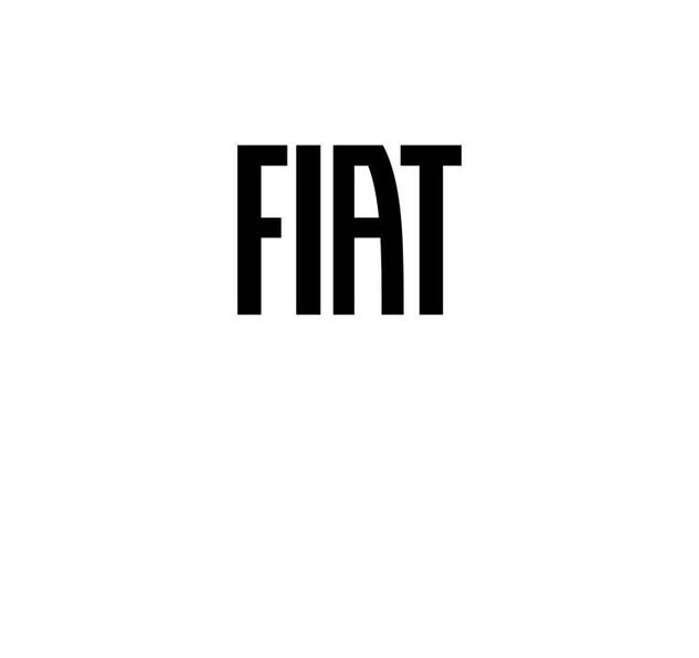 Logo marki FIAT na białym tle
