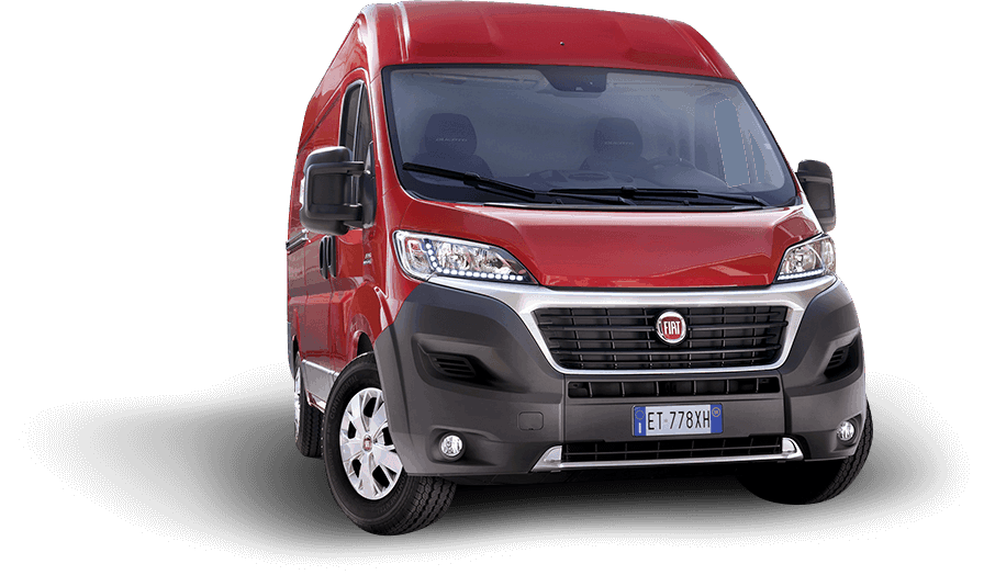 Fiat Ducato furgon przod czerwony 1