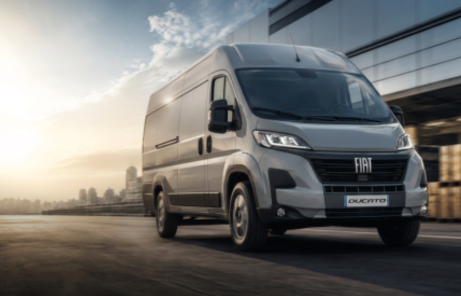 Srebrny Fiat Ducato dostawczy teraz w leasingu 101,8%